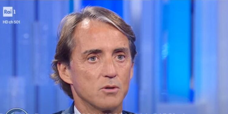 Roberto Mancini a Porta a Porta su Rai Uno