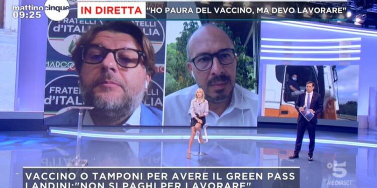 Davide Faraone e Marco Osnato (Mattino 5)