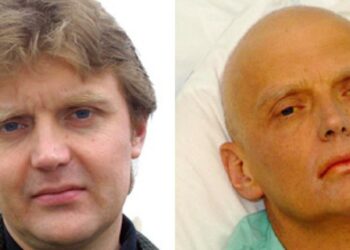 Litvinenko prima e dopo l'avvelenamento