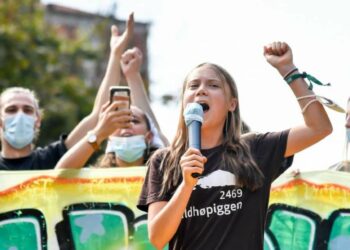 Greta Thunberg a Milano (LaPresse)