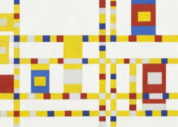 Piet Mondrian, Broadway Boogie Woogie (1942), particolare