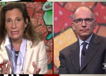 Ilaria Chiara ed Enrico Letta a DiMartedì