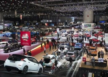 Il Salone dell'auto di Ginevra del 2018 (Lapresse)