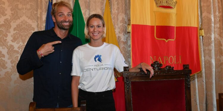 Massimiliano Rosolino e Federica Pellegrini (Foto: LaPresse)