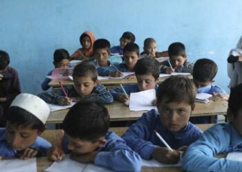 Afghanistan: a scuola, nel marzo 2021, prima del ritorno dei talebani (LaPresse)