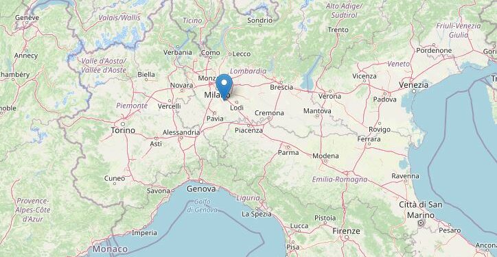 Terremoto a Pavia, Ingv