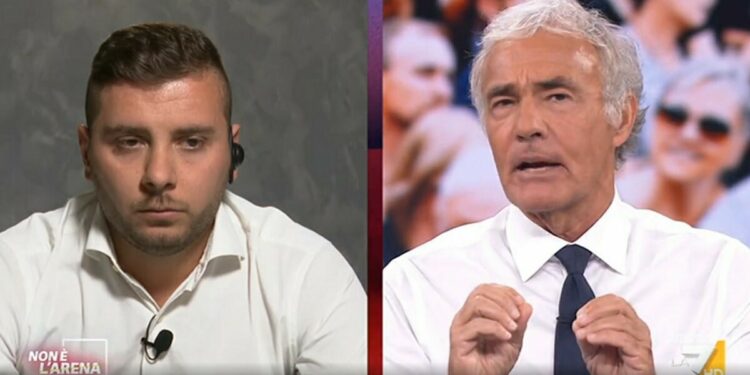 Marco Liccione e Massimo Giletti, lite a Non è l'Arena