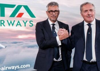 Fabio Lazzerini e Alfredo Altavilla, Ceo e Presidente di ITA Airways (Lapresse)