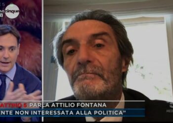 Attilio Fontana a Mattino 5