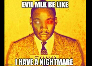 Il meme Evil be like dedicato a Martin Luther King