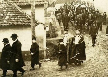 Funerale di un profugo trentino in Boemia