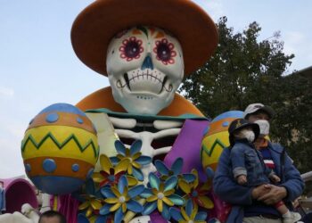 Festa di Halloween a Pechino (Foto: Lapresse)