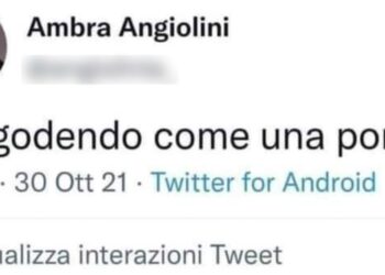 Ambra Angiolini, tweet fake diventa virale