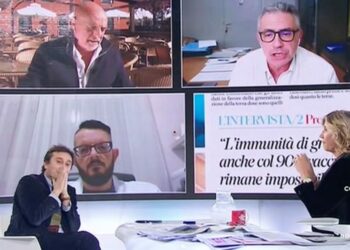 Paolo Brosio, lite con Fabrizio Pregliasco e David Parenzo a L'Aria che tira