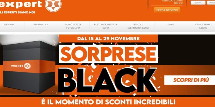 Il Black Friday 2021 di Expert "sorprese"