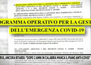 Calabria, a due anni da inizio pandemia ancora senza piano Covid