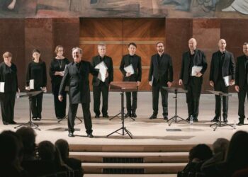 The Tallis Scholars diretti da Peter Phillips, concerto IUC in Aula Magna della Sapienza, i27 novembre 2021 a Roma .Photo © 2021Federico Priori e Andrea Caramelli