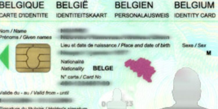 Carta identità Belgio