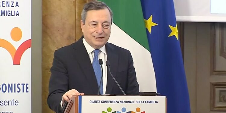 Draghi conferenza famiglia