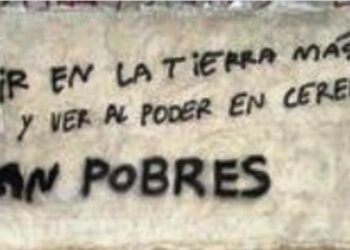 "Vivere nella terrà più ricca e vedere il potere nelle mani di cervelli tanto poveri".