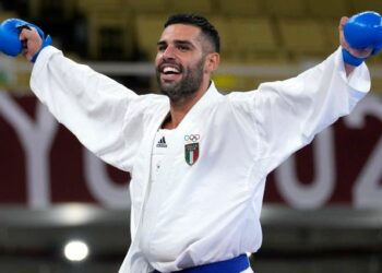 Luigi Busà, campione olimpico nel karate a Tokyo 2020 (Foto LaPresse)