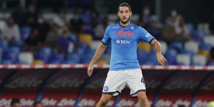 Manolas all'Olympiacos, calciomercato Napoli (LaPresse)