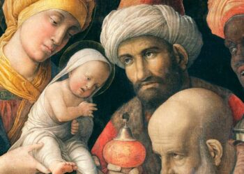 Mantegna, Adorazione dei Magi (1497-1500, particolare)