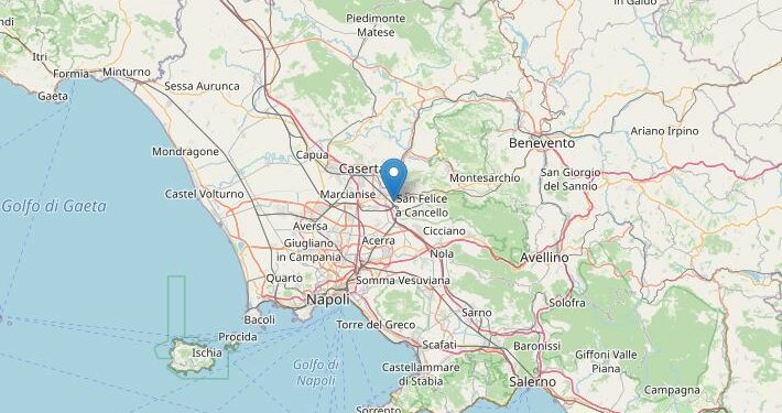 Terremoto a Caserta, Ingv