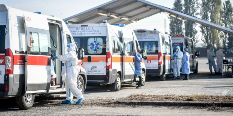 Ambulanze Covid, Milano