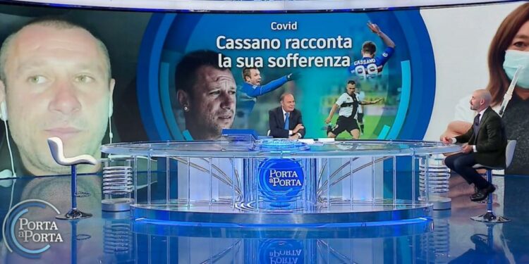 Antonio Cassano e Matteo Bassetti a "Porta a Porta" (2022)