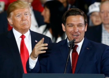 Donald Trump con Ron DeSantis