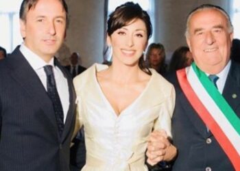 Sabrina Salerno e il marito Enrico Monti