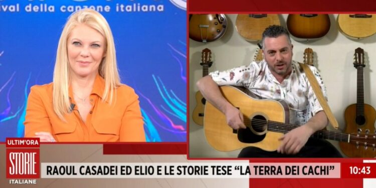 Eleonora Daniele e Mirko Casadei (Storie Italiane, 2022)