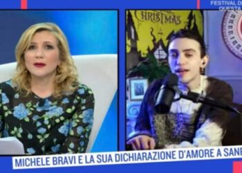 Serena Bortone e Michele Bravi, Oggi è un altro giorno