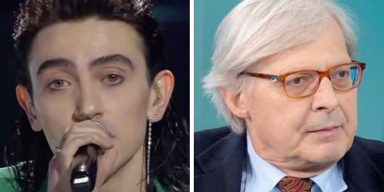 Michele Bravi e Vittorio Sgarbi