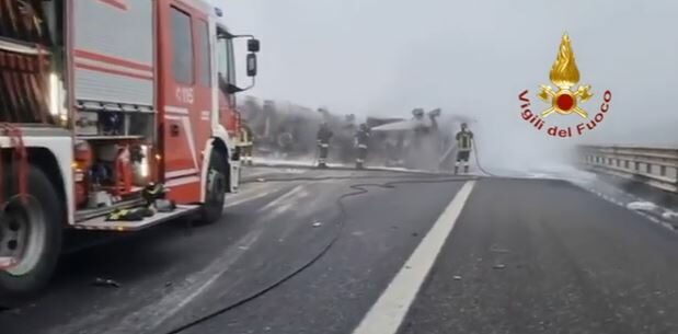 Incidente in A1 (Vigili del Fuoco)