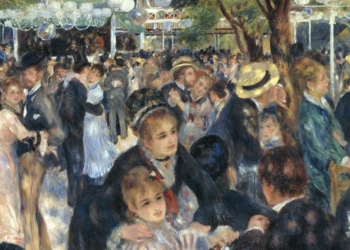 Pierre-Auguste Renoir, Bal au Moulin de la Galette (particolare; 1876)