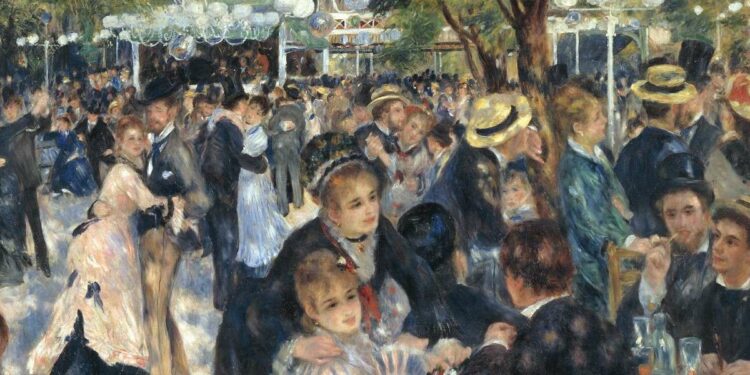 Pierre-Auguste Renoir, Bal au Moulin de la Galette (particolare; 1876)