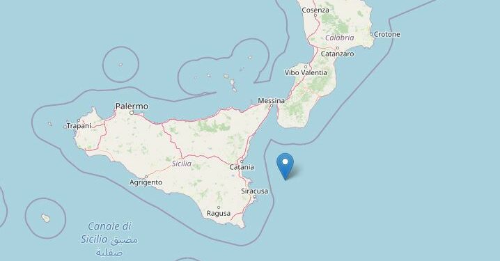 Terremoto Mar Ionio, Ingv