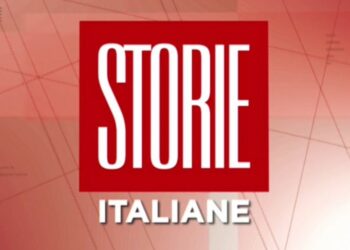 Il logo di Storie Italiane, screen da Twitter