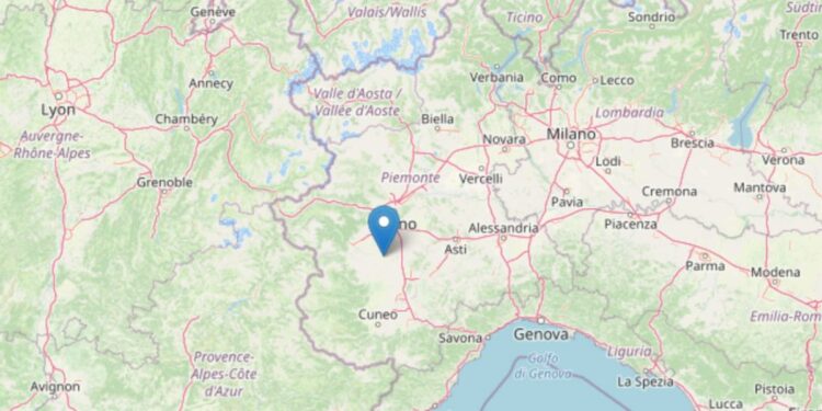 Terremoto a Cuneo (Ingv)