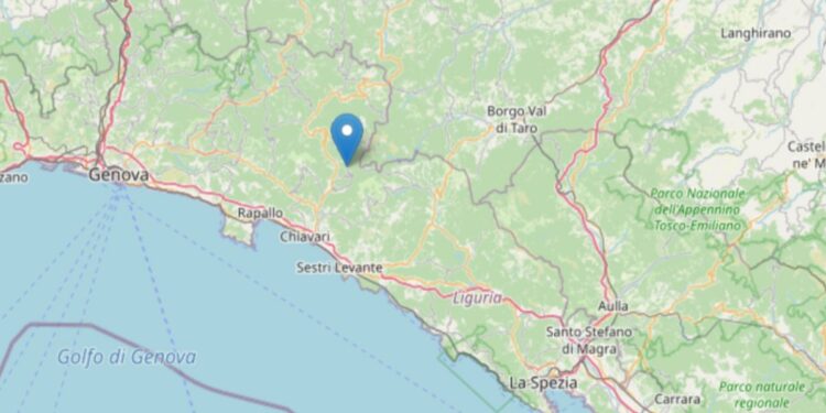 Terremoto in provincia di Genova