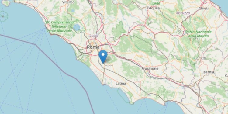 Terremoto vicino Ariccia (Ingv)