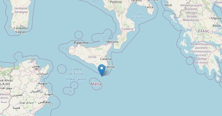 Terremoto in provincia di Ragusa, Ingv