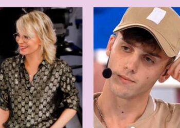 LDA e Maria De Filippi al serale di Amici 21 (fonte: web)