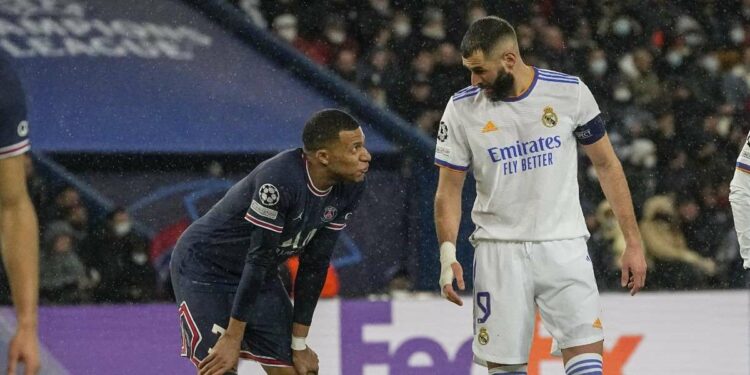 Mbappé del PSG e Benzema del Real Madrid (LaPresse)