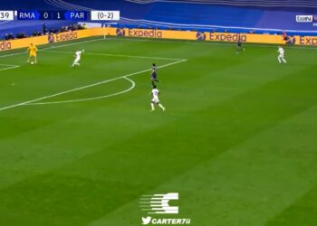 Donnarumma, papera in Real-Psg (screen da Twitter)