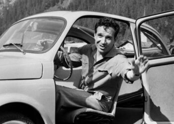 L'attore Ugo Tognazzi nel 1957 (LaPresse)