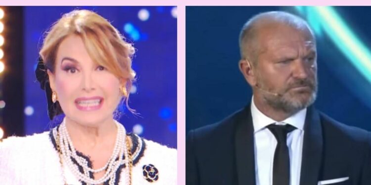 Barbara D'Urso e Andrea Pucci a La pupa e il secchione 2022