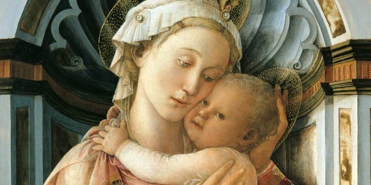 Filippo Lippi, Madonna di Palazzo Medici (particolare; 1466)